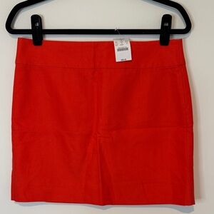J. Crew Factory NWT Vibrant Red Mini Skirt - Size 4